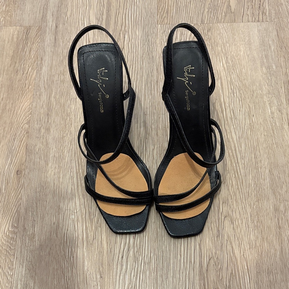 Black Strappy Heels